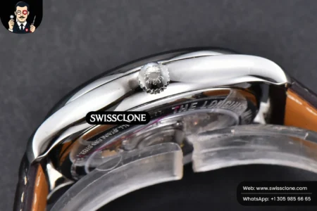 Rolex Longines Automatic 40mm LGF White Dial Leather High Resolution View
