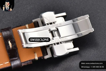 Rolex Longines Automatic 40mm LGF White Dial Leather High Resolution View