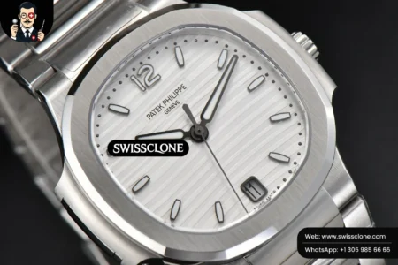 Patek Philippe Nautilus 7118 Ladies 35mm White Dial (3KF) High Resolution View