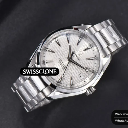 Omega Aqua Terra 150M 41mm White Wave Automatic High Resolution View