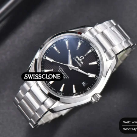 Omega Aqua Terra 150M 41mm Black Textured Automatic High Resolution View
