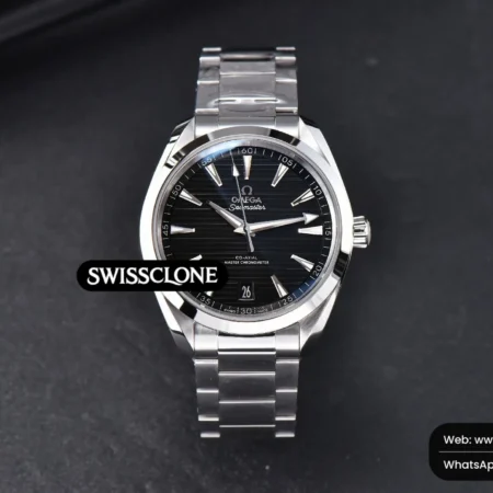 Omega Aqua Terra 150M 41mm Black Dial Silver Hand Silver Markers High Resolution View