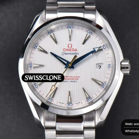 Omega Aqua Terra 150M 41mm White Dial Automatic High Resolution View