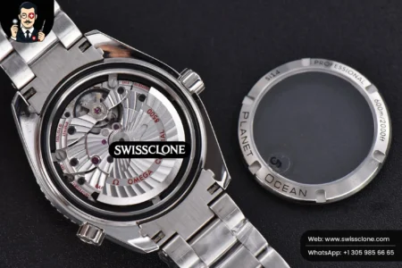 Omega Planet Ocean 600m 42mm Black Dial Orange Bezel High Resolution View