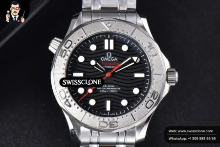 Omega Seamaster Diver 300M Nekton 42mm Black Dial Black High Resolution View