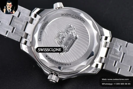 Omega Seamaster Diver 300M Nekton 42mm Black Dial Black High Resolution View