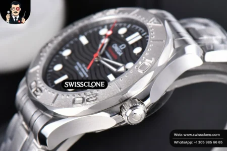 Omega Seamaster Diver 300M Nekton 42mm Black Dial Black High Resolution View