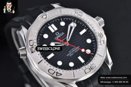 Omega Seamaster Diver 300M Nekton 42mm Black Dial Black Rubber High Resolution View