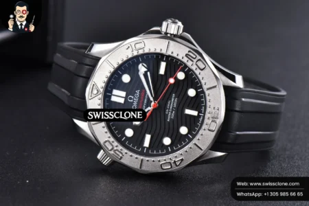 Omega Seamaster Diver 300M Nekton 42mm Black Dial Black Rubber High Resolution View