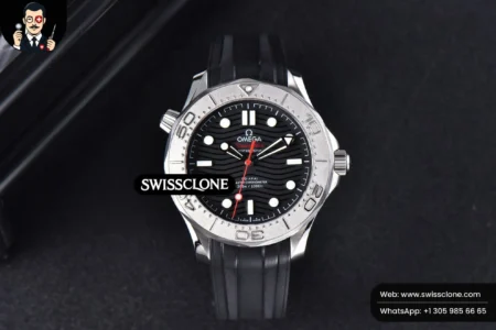 Omega Seamaster Diver 300M Nekton 42mm Black Dial Black Rubber High Resolution View