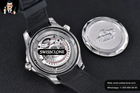 Omega Seamaster Diver 300M Nekton 42mm Black Dial Black Rubber High Resolution View