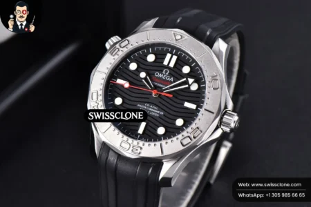Omega Seamaster Diver 300M Nekton 42mm Black Dial Black Rubber High Resolution View