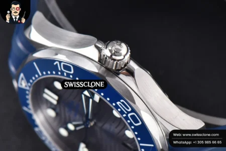 Omega Seamaster Diver 300M 42mm Gray Dial Rubber High Resolution View