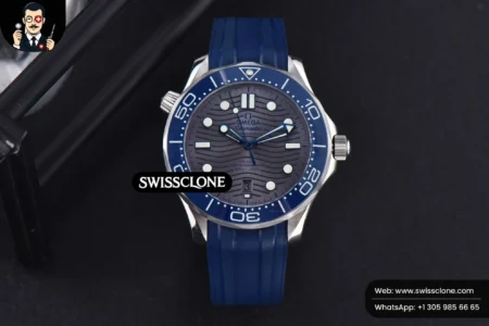 Omega Seamaster Diver 300M 42mm Gray Dial Rubber High Resolution View