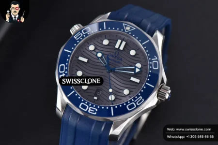 Omega Seamaster Diver 300M 42mm Gray Dial Rubber High Resolution View