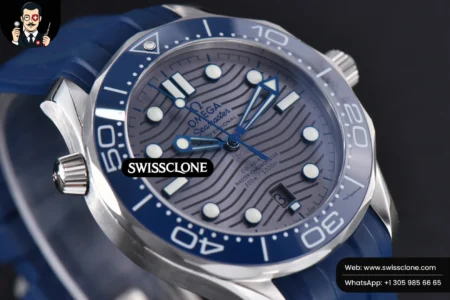 Omega Seamaster Diver 300M 42mm Gray Dial Rubber High Resolution View