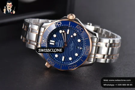 Omega Seamaster Diver RG/SS 300M 42mm Blue Dial RG/SS High Resolution View