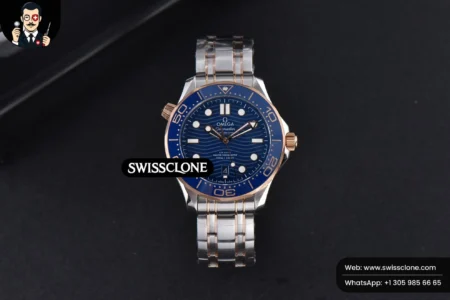 Omega Seamaster Diver RG/SS 300M 42mm Blue Dial RG/SS High Resolution View