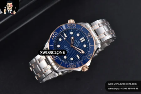 Omega Seamaster Diver RG/SS 300M 42mm Blue Dial RG/SS High Resolution View