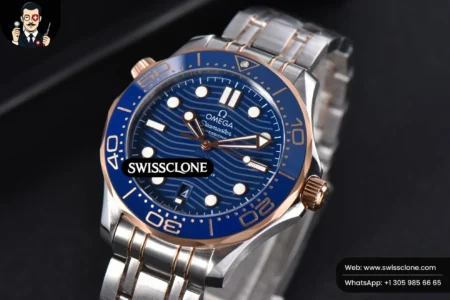 Omega Seamaster Diver RG/SS 300M 42mm Blue Dial RG/SS High Resolution View