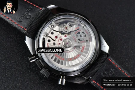 Omega Speedmaster ‘Dark Side Of The Moon’ Real Ceramic OMF 44mm Black Dial Nylon High Resolution View