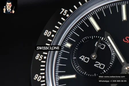 Omega Speedmaster ‘Dark Side Of The Moon’ Real Ceramic OMF 44mm Black Dial Nylon High Resolution View