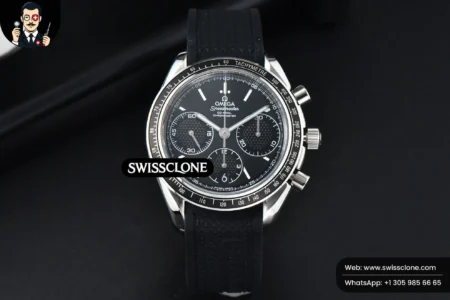 Omega Speedmaster Racing 40mm HRF Black Dial Black Rubber High Resolution View