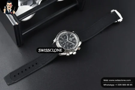 Omega Speedmaster Racing 40mm HRF Black Dial Black Rubber High Resolution View