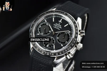 Omega Speedmaster Racing 40mm HRF Black Dial Black Rubber High Resolution View
