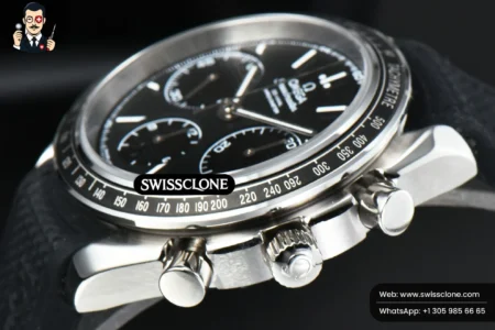 Omega Speedmaster Racing 40mm HRF Black Dial Black Rubber High Resolution View