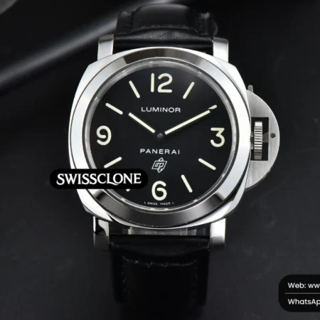 Panerai PAM000 44mm HWF Black Dial Black Leather High Resolution View
