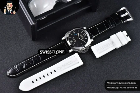 Panerai PAM1312 44mm Black Dial on Black Leather P.9010 High Resolution View