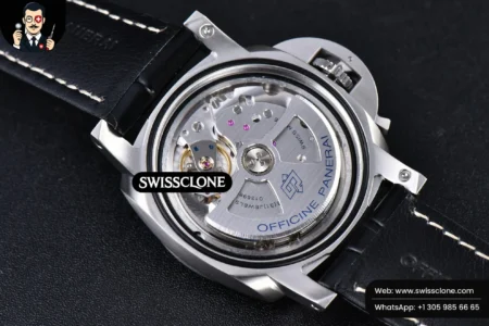 Panerai PAM1312 44mm Black Dial on Black Leather P.9010 High Resolution View