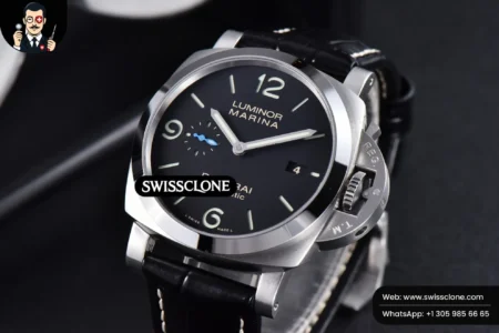 Panerai PAM1312 44mm Black Dial on Black Leather P.9010 High Resolution View