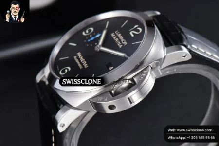 Panerai PAM1312 44mm Black Dial on Black Leather P.9010 High Resolution View