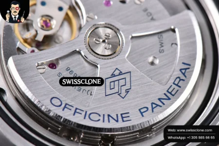 Panerai PAM1314 44mm White Dial on Gray Asso P.9010 High Resolution View