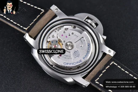 Panerai PAM1314 44mm White Dial on Gray Asso P.9010 High Resolution View