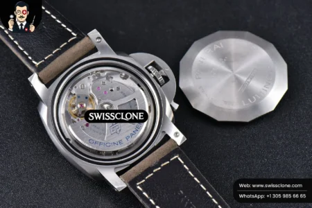 Panerai PAM1314 44mm White Dial on Gray Asso P.9010 High Resolution View
