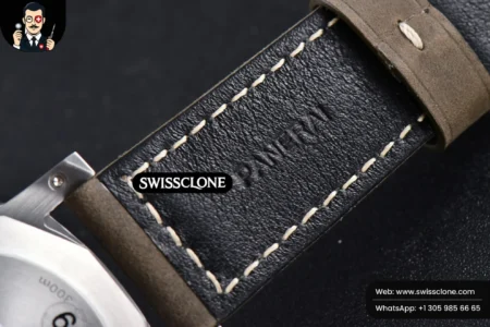 Panerai PAM1314 44mm White Dial on Gray Asso P.9010 High Resolution View