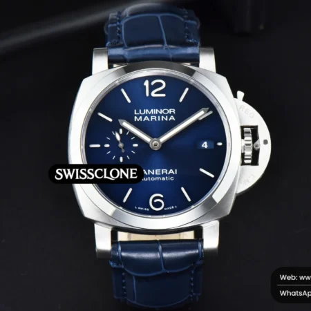 Panerai PAM1393 42mm Blue Dial Blue Leather P9010 High Resolution View