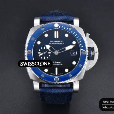 Panerai PAM1289 Sub Quaranta 44mm Blue Dial Blue Nylon P900 High Resolution View