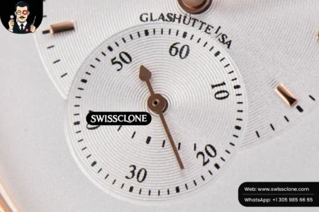 Rolex Panomatic Lunar 40mm White Dial Brown Leather High Resolution View