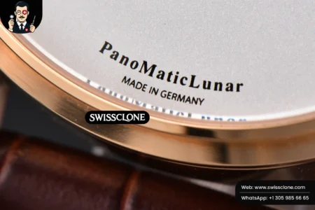 Rolex Panomatic Lunar 40mm White Dial Brown Leather High Resolution View