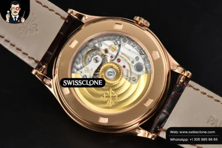 Patek Philippe Calatrava 5296R 38mm Beige Dial Brown Leather 9015 High Resolution View