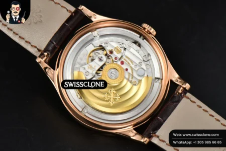Patek Philippe Calatrava 5296R 38mm Beige Dial Brown Leather 9015 High Resolution View