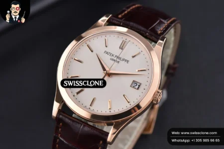 Patek Philippe Calatrava 5296R 38mm Ivory Dial Brown Leather 324CS High Resolution View