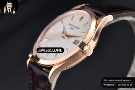 Patek Philippe Calatrava 5296R 38mm Ivory Dial Brown Leather 324CS High Resolution View