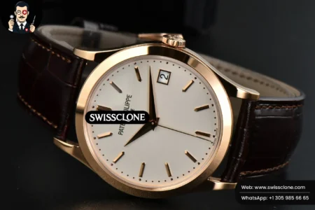 Patek Philippe Calatrava 5296R 38mm Beige Dial Brown Leather 9015 High Resolution View