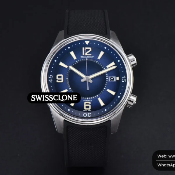 Rolex Polaris CSF 42mm Blue Dial Black Rubber MY9015 Mod High Resolution View