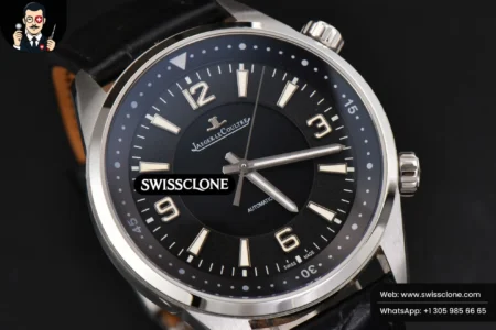 Rolex Polaris Geographic 40mm LTF Black Dial Black Leather 9015 High Resolution View